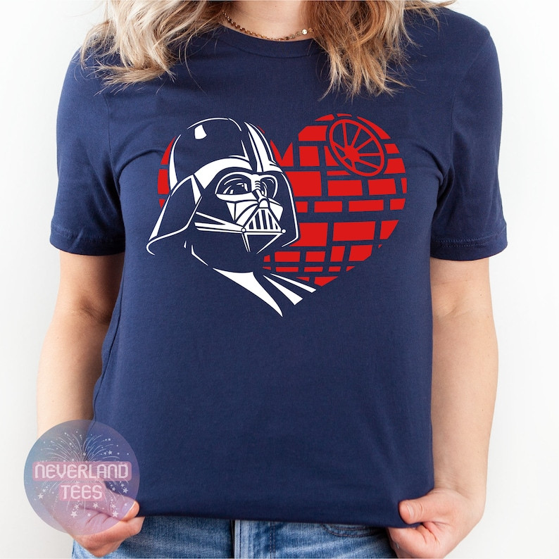 Darth Vader Death Star Heart Valentine Shirt, Mickey Valentine Shirt, Disney Valentine's Day Shir... | Etsy (US)