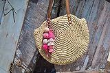 Tassel Pompoms For Handbags, Straw Bag Tassel Charm, Beach Bag Pom Decor, Tote Bag Tassel Pom Pom De | Amazon (US)