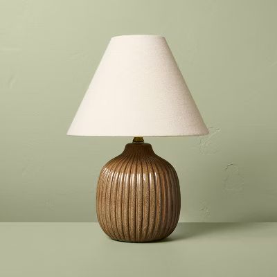 Ribbed Ceramic Table Lamp Brown/Oatmeal - Hearth &#38; Hand&#8482; with Magnolia
This item is not available

 | Target