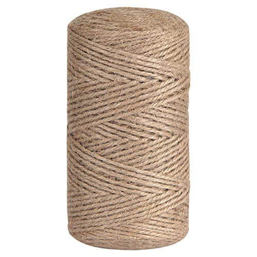 tifanso Natural Jute Twine String - 328 Feet Brown Garden Hemp Twine Rope for Crafts, Gift Wrapping, Gardening, Packing and Wedding Decor | Amazon (US)