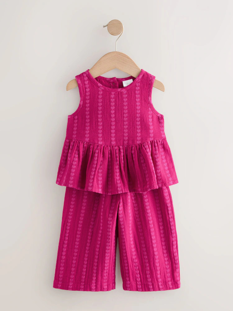 Berry Pink Top And Trousers Set (3mths-8yrs) | Next US