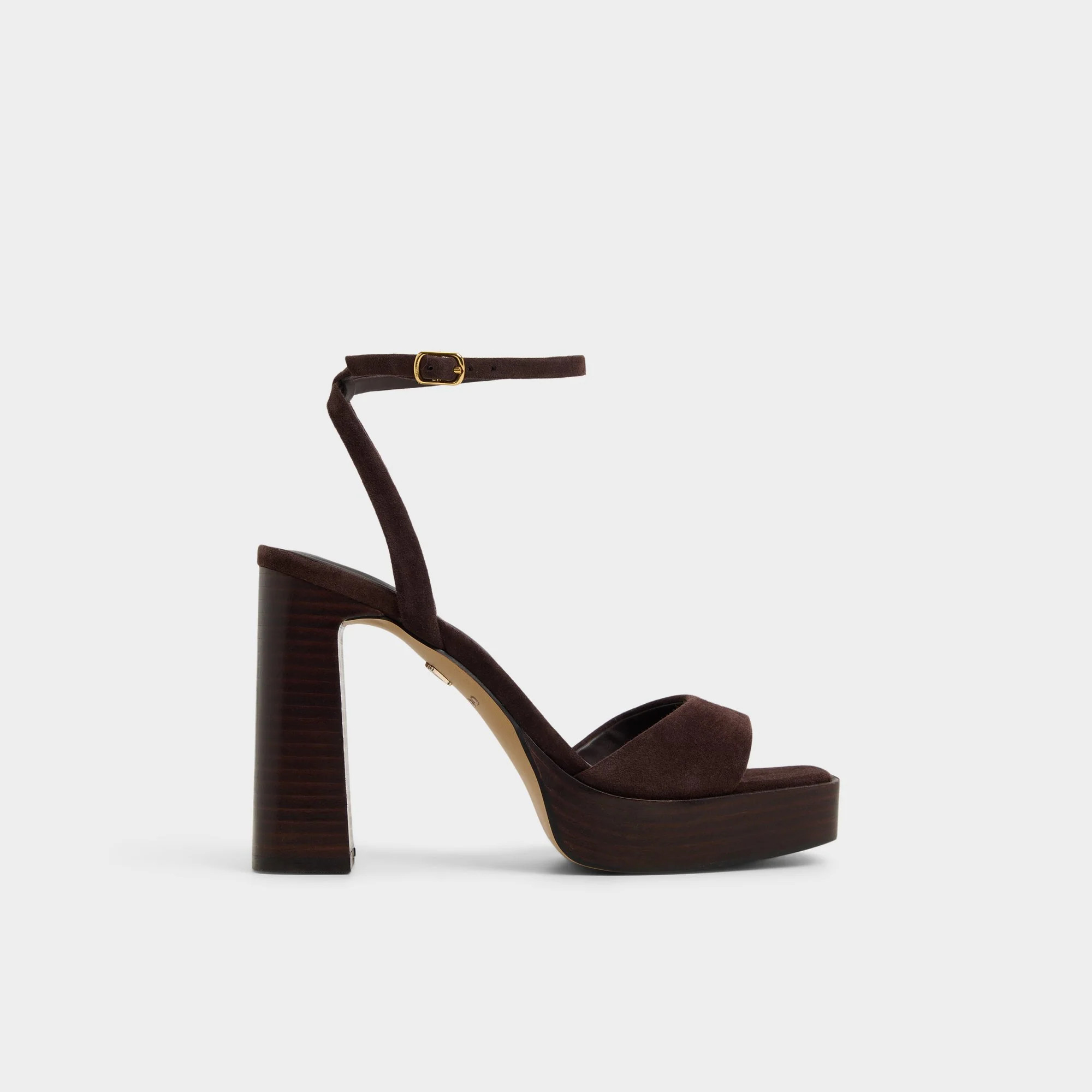 Lothon Dark Brown Women's Platform sandals | Aldo Shoes (US)