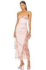 Nana Jacqueline Eva Silk Dress in Pink from Revolve.com | Revolve Clothing (Global)