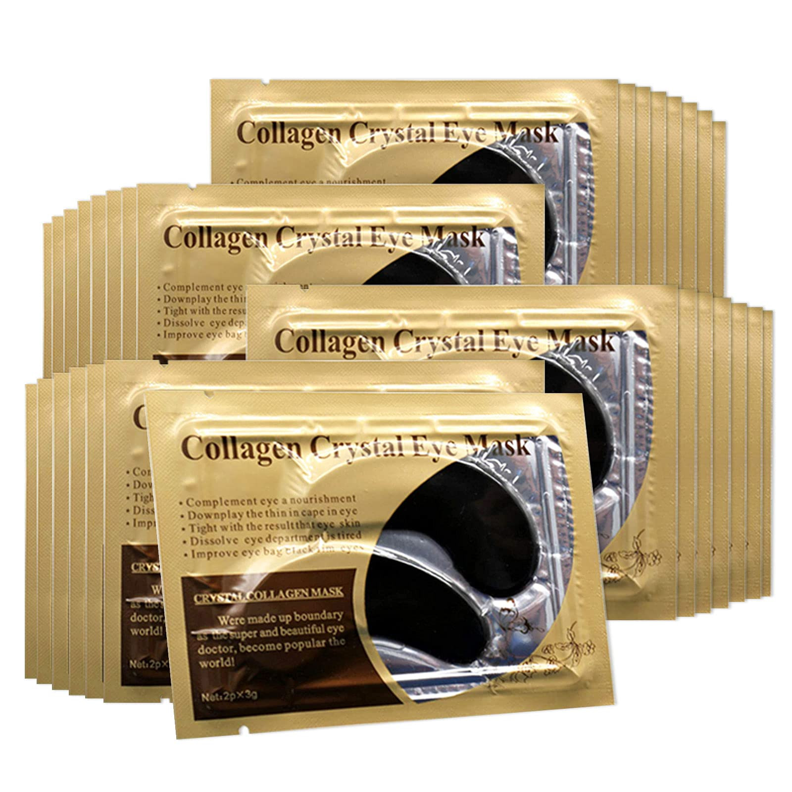 Permotary 30 Pairs Gel Collagen Eye Pads,Crystal Collagen Under Eye Mask for Moisturizing,Reducin... | Amazon (US)
