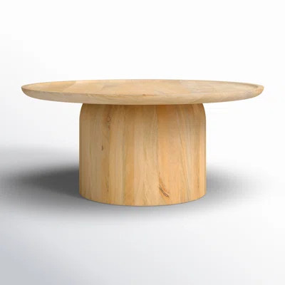 Ardo Solid Wood Pedestal Coffee Table | Wayfair North America