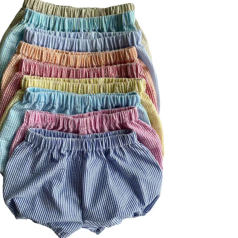 Seersucker shorts bloomers for children / Size newborn to 10 Years old | Etsy (US)