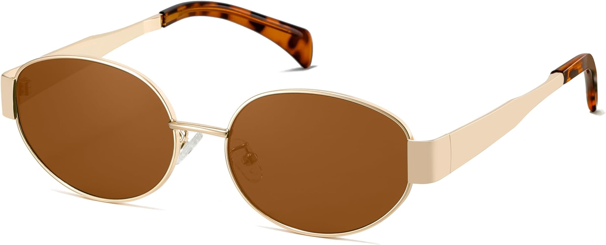 Trendy Oval Sunglasses for Women Men 2025 Retro Sun Glasses Classic Shades UV400 Protection CL250... | Amazon (US)