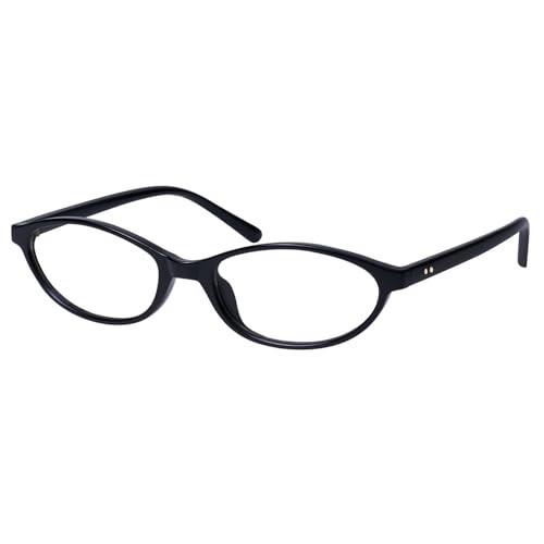 mosanana Blue Light Blocking Oval Glasses for Women Small Cute Black | Amazon (US)