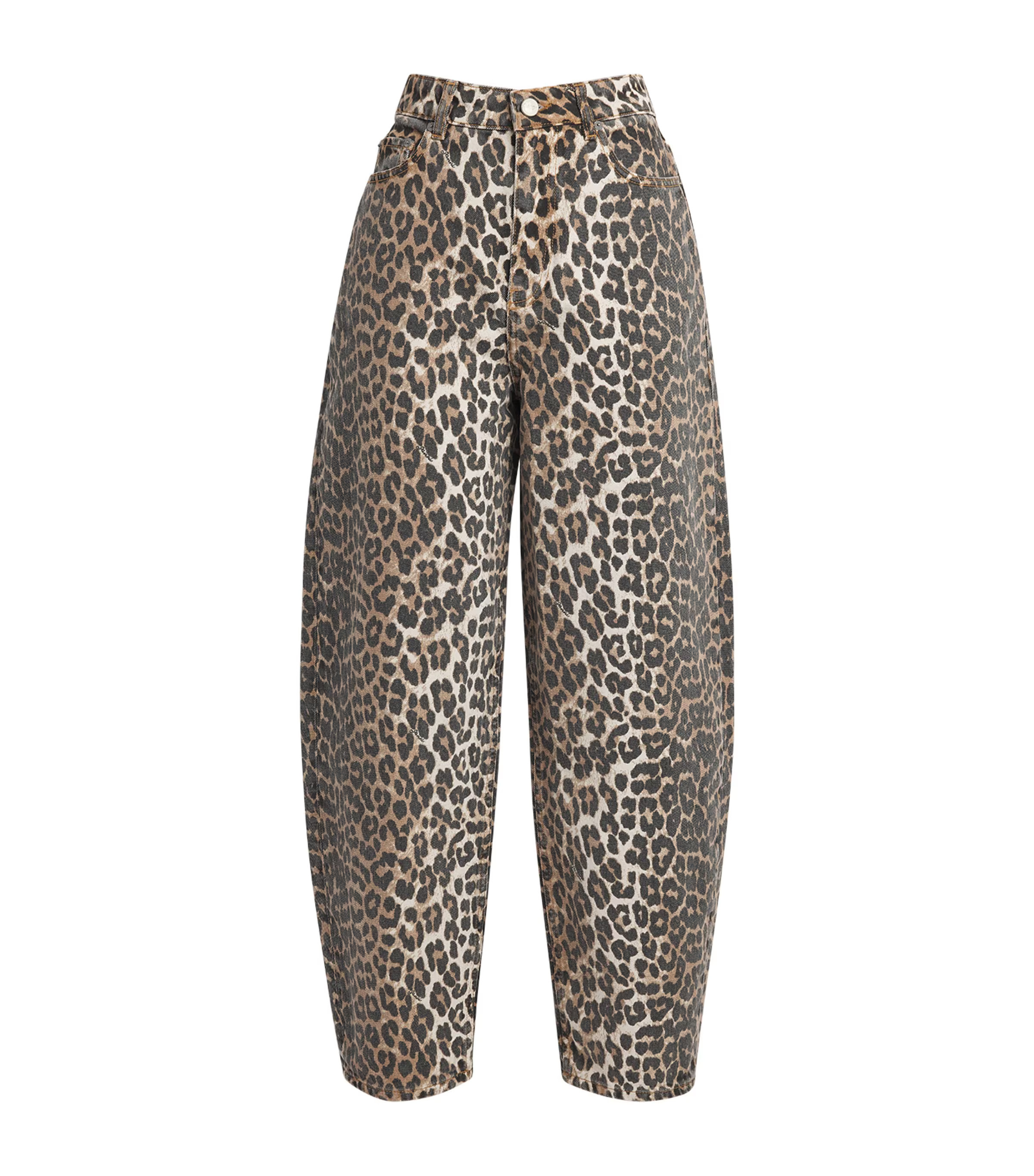 Ganni Leopard Stary Jeans | Harrods