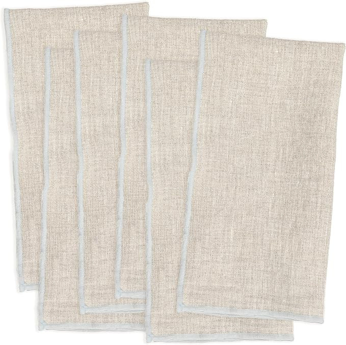 ELYN Linen Napkins, Reusable & Washable Cloth Napkins, Made with 100% European Flax Linen, Set of... | Amazon (US)