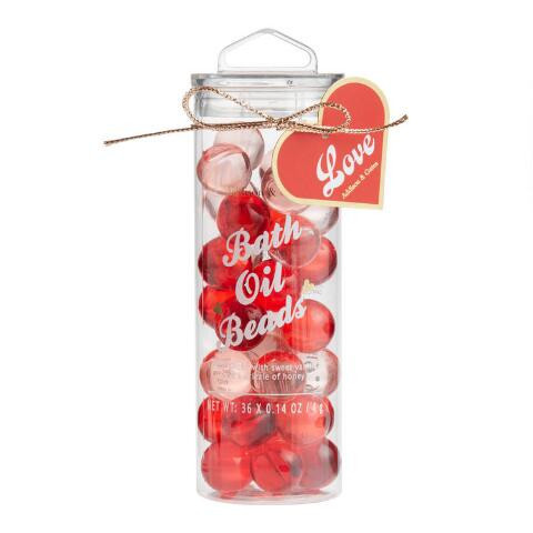 A&G Red And Pink Heart Bath Oil Beads 36 Count | World Market