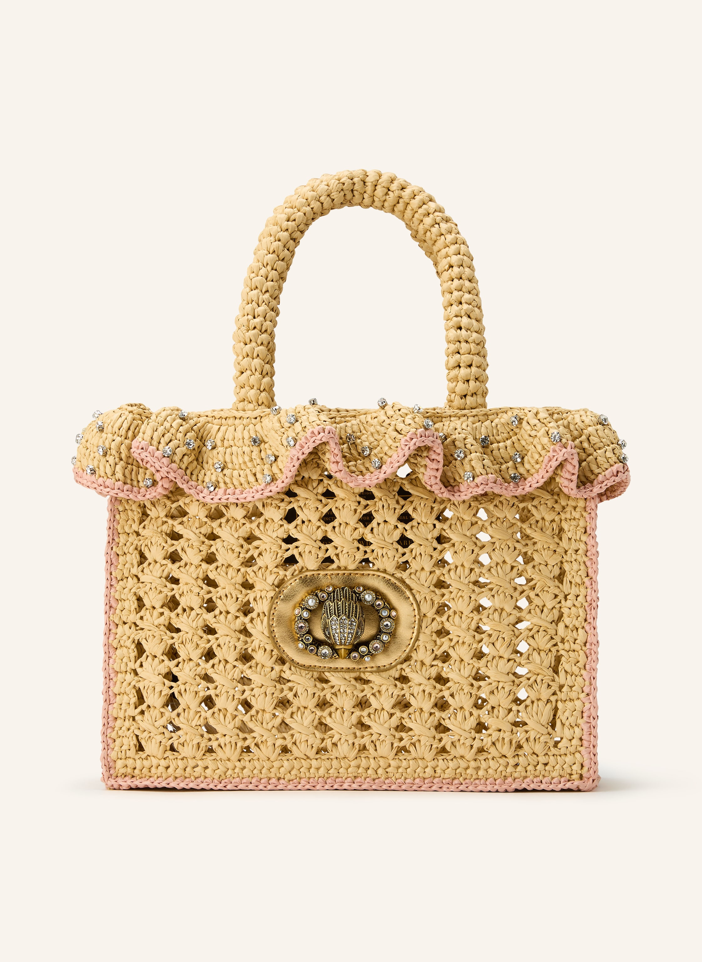 KURT GEIGER Shopper CHELSA LARGE mit Schmucksteinen in beige / gold / ros\u00e9 | Breuninger (DACH)