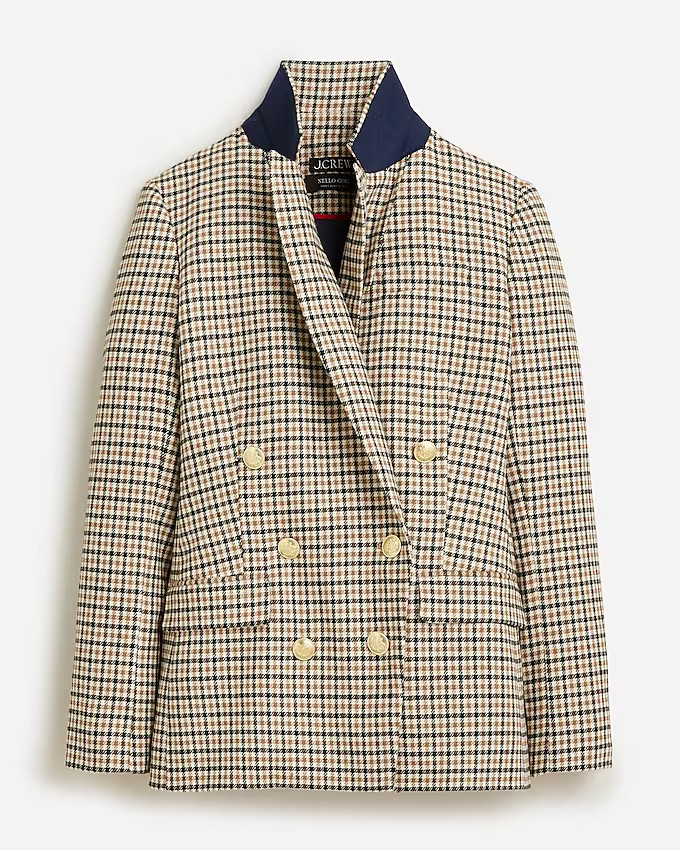 Brynn blazer in Italian plaid | J. Crew US
