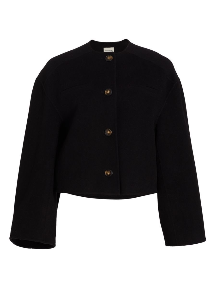 Aspo Wool-Cashmere Cropped Jacket | Saks Fifth Avenue