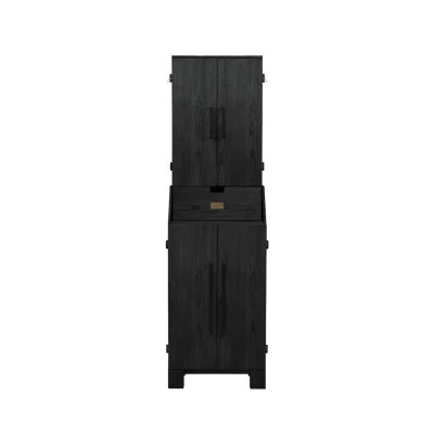 American Heritage Alta Standup Dartboard Cabinet – Freestanding Wood Design with Built-In Dart Storage, Scoreboards & Shelving | Wayfair North America