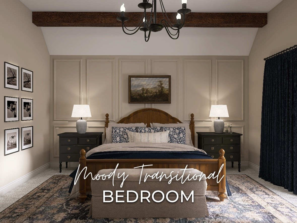 Designed by Brandy 
Moody Transitional Bedroom 

#LTKmomlife #LTKHome #LTKSeasonal