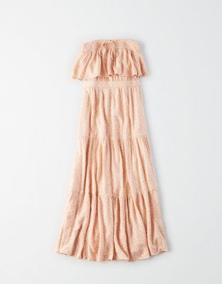 AE Tiered Tube Midi Dress | American Eagle Outfitters (US & CA)