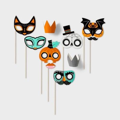 10ct Halloween Party Photo Prop Kit - Hyde & EEK! Boutique™ | Target