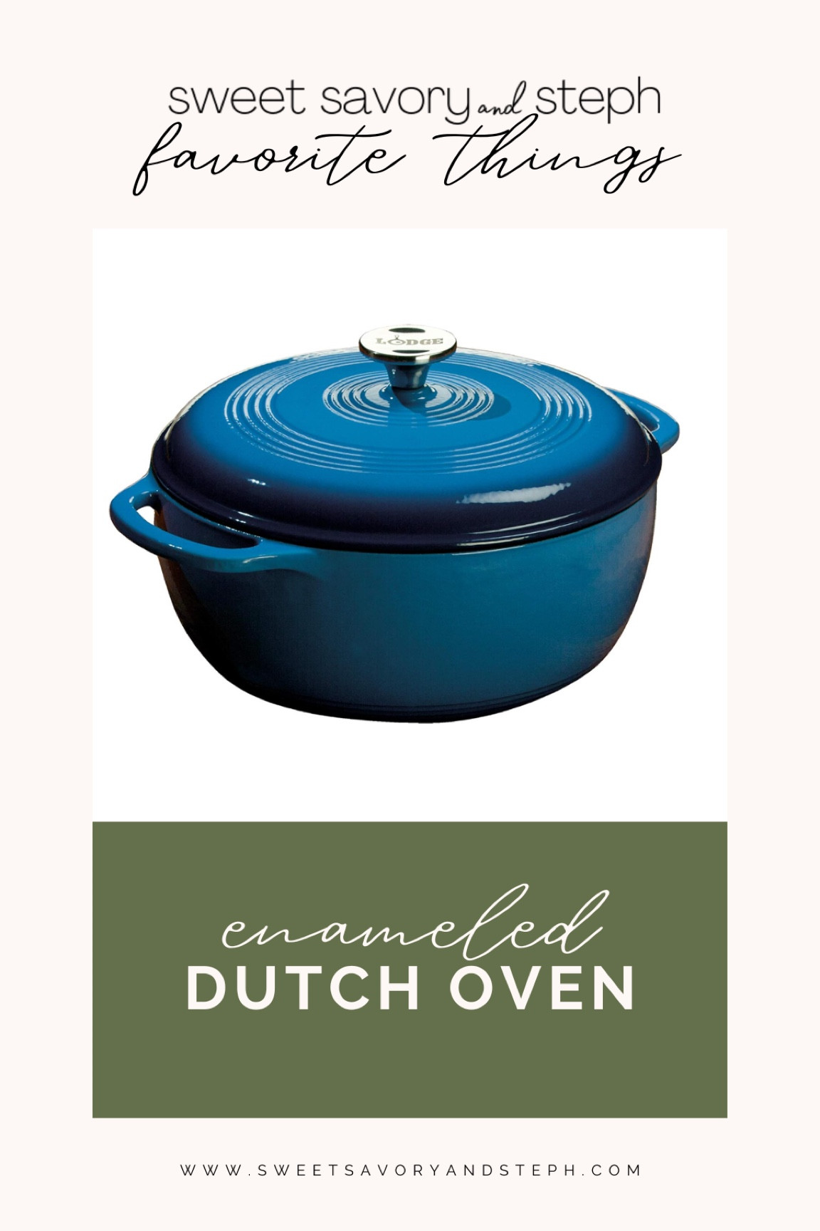 Enameled Dutch oven is a must for one pot meals! They can easily transfer from the stove to the oven. I love this blue Dutch oven from Amazon. Kitchen essentials, meal prep, blue pot. Lightened up healthy recipes on www.sweetsavoryandsteph.com 

#LTKfindsunder100 #LTKhome
