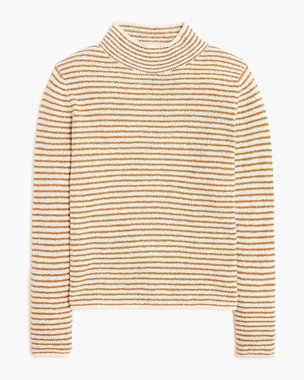 Striped mockneck pullover sweater | J.Crew Factory