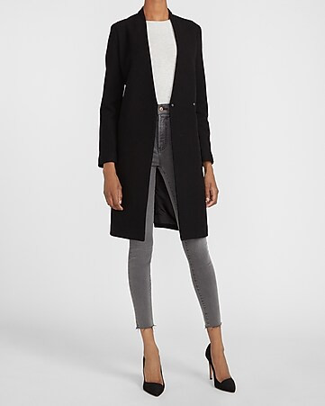 Wool-Blend Car Coat | Express