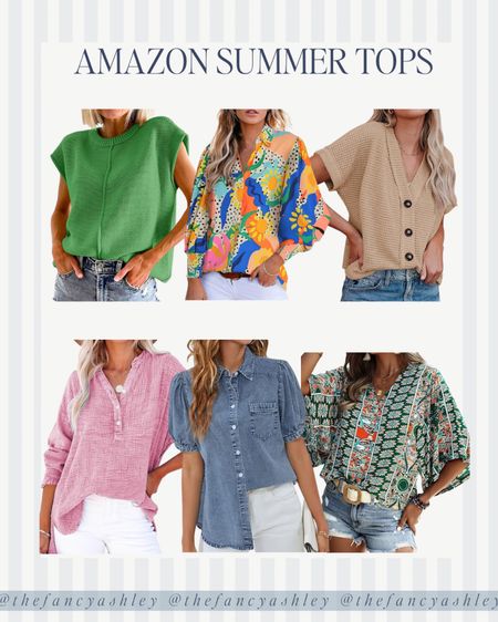 Great summer Amazon tops! 

#LTKfindsunder50 #LTKstyletip #LTKSeasonal