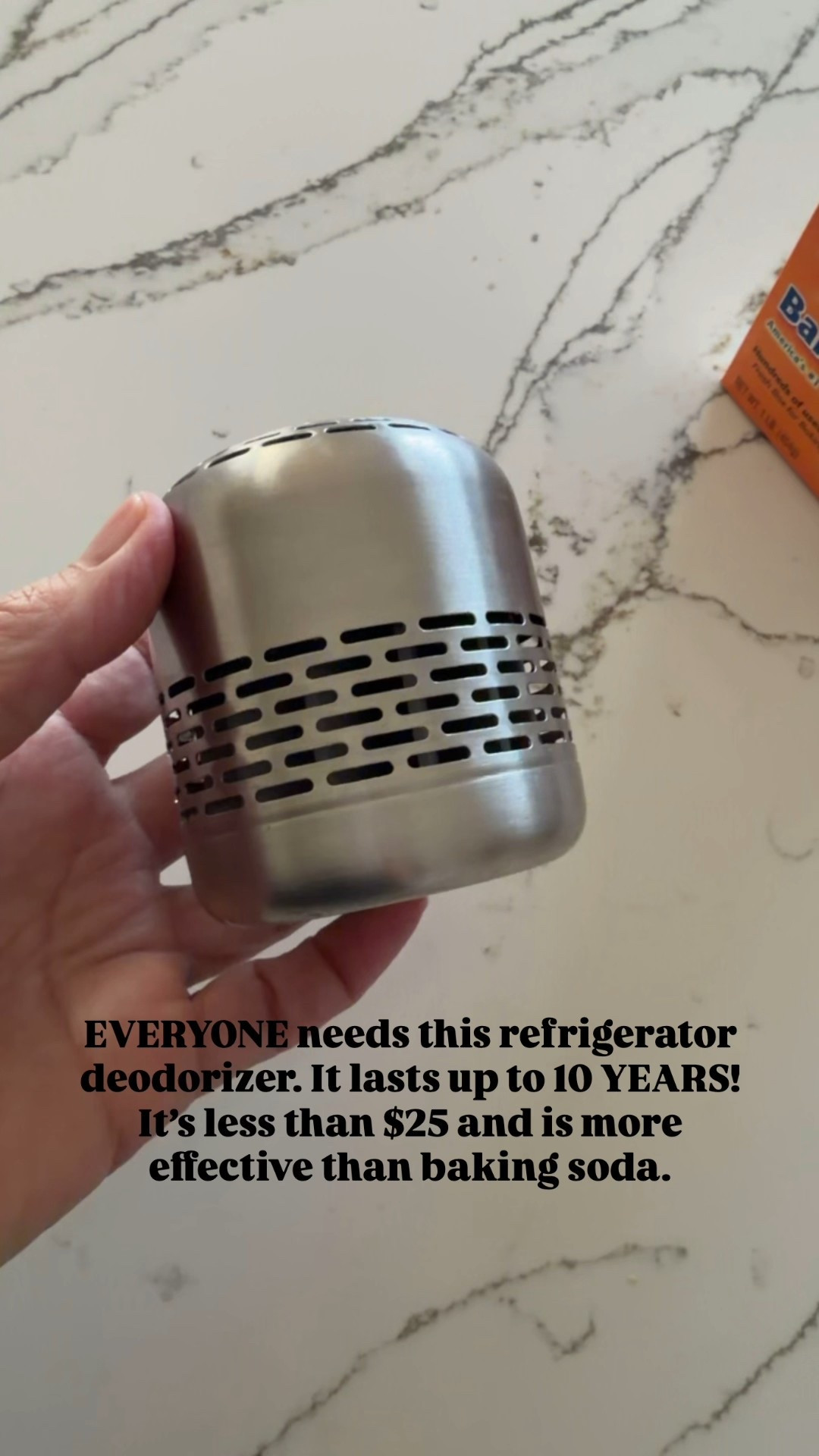 Everyone should own one of these! It’s a refrigerator deodorizer that lasts up to 10 years and it’s more effective than baking soda. 

#LTKFindsUnder50 #LTKGiftGuide #LTKHome