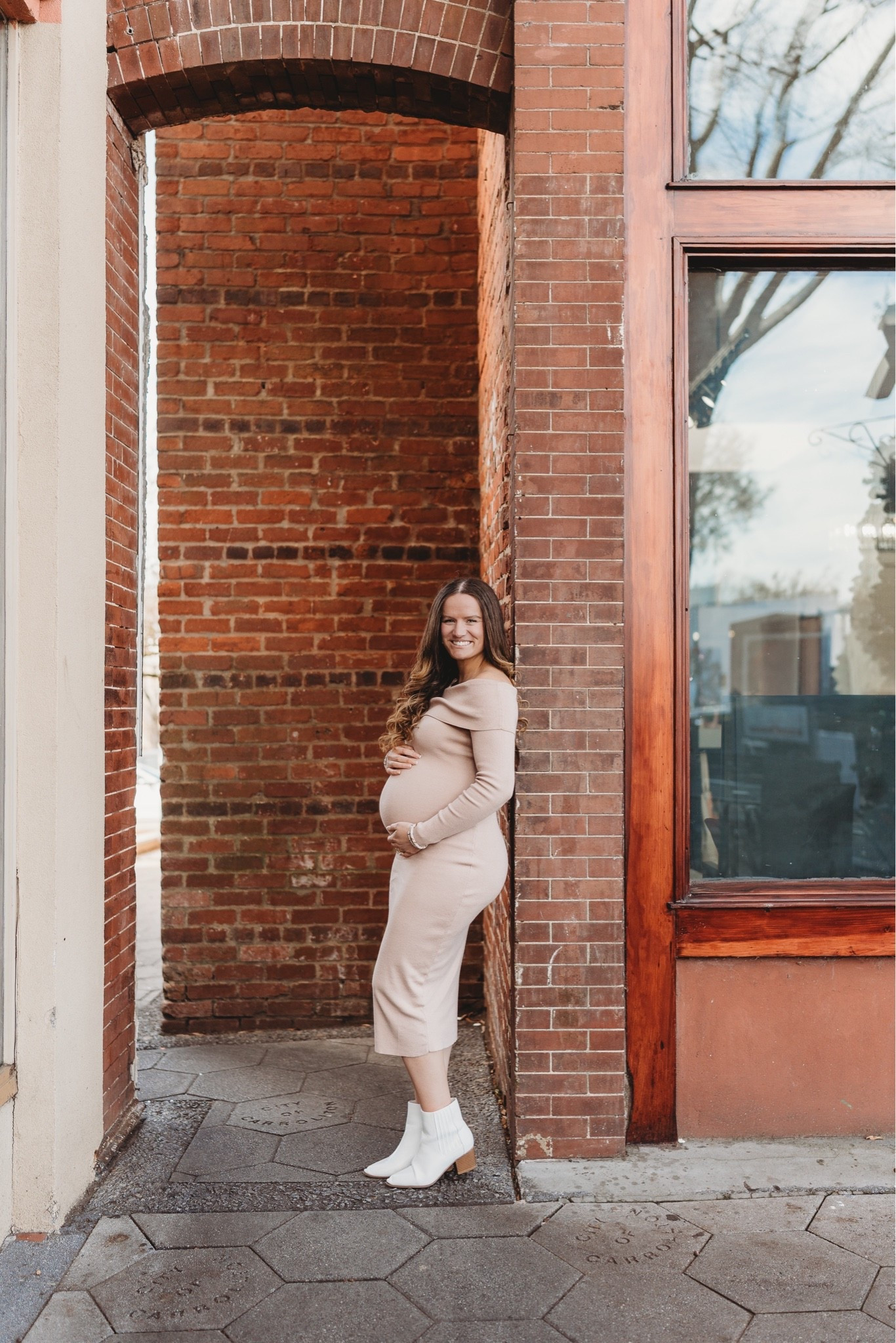 tb to my maternity shoot with my favorite dress.. a dress good for before, during or after pregnancy! 😍 i’m wearing size S!

#LTKootd
