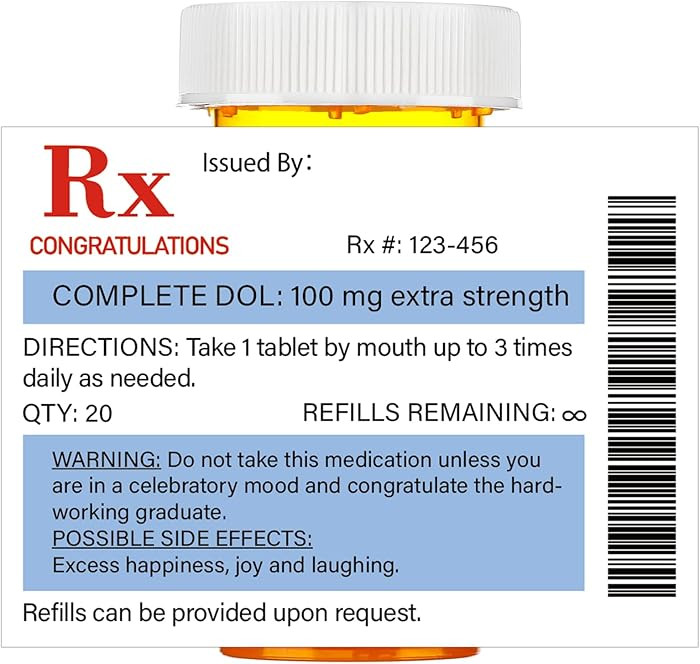 60 Pcs Nurse Graduation Party Favors Medication Pill Bottle Labels Pill Stickers Nursing Graduati... | Amazon (US)