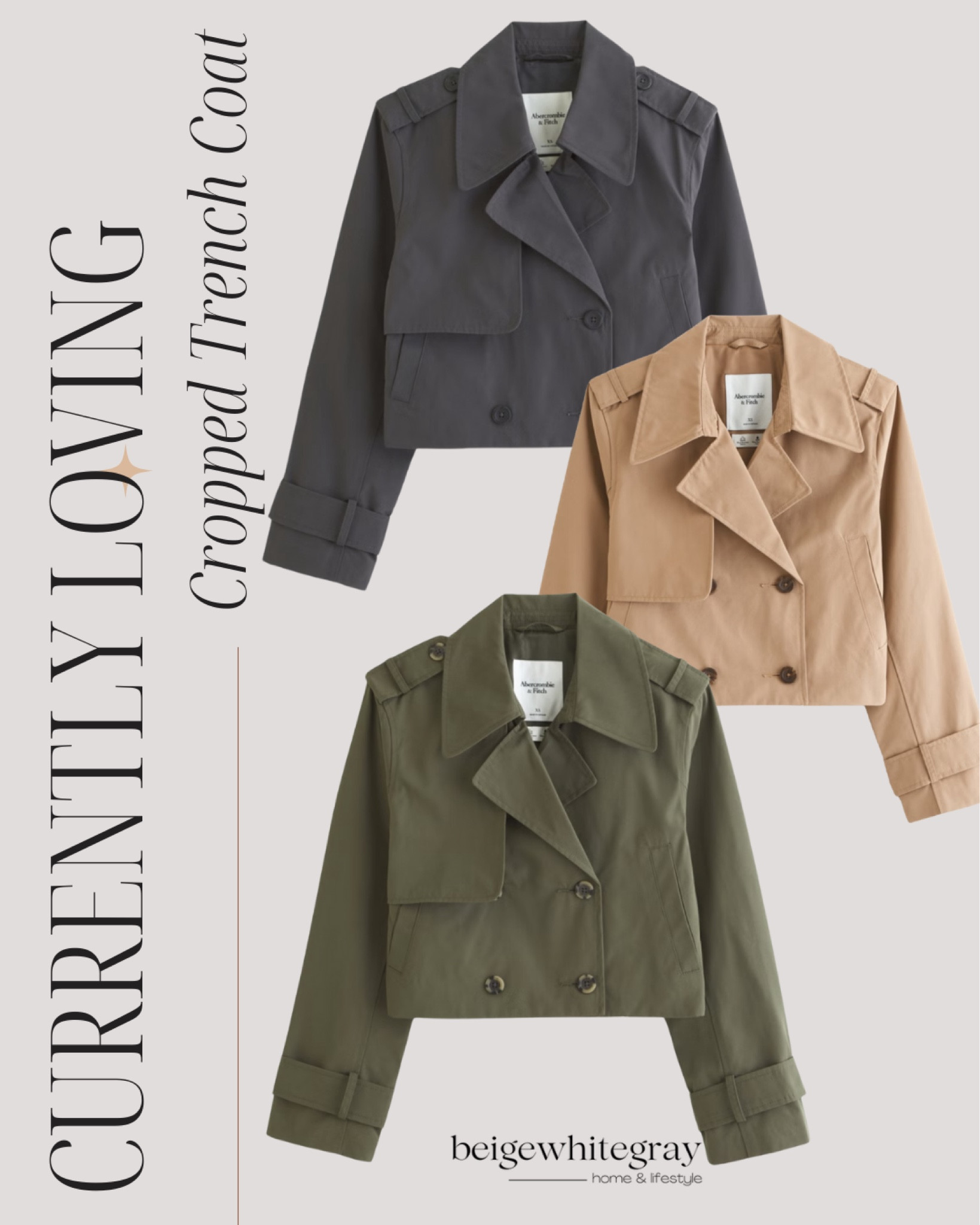 Cropped trench coat from Abercrombie on sale!! My favorite is the olive green. So versatile 

#LTKSaleAlert #LTKFindsUnder100 #LTKStyleTip