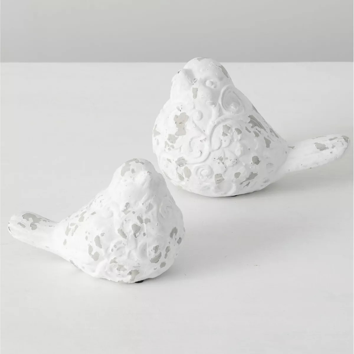 Sullivans Set of 2 Bird Figurine 6.5"H & 5"H White | Target