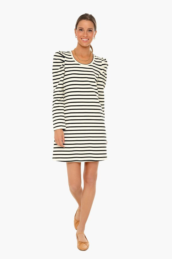 Black Collins Puff Sleeve Dress | Tuckernuck (US)