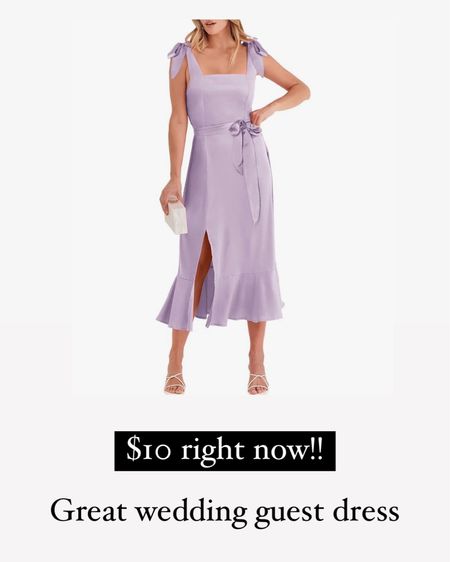 Satin dress. Wedding guest dress. Amazon Prime. On sale!

#LTKwedding #LTKsalealert #LTKfindsunder50