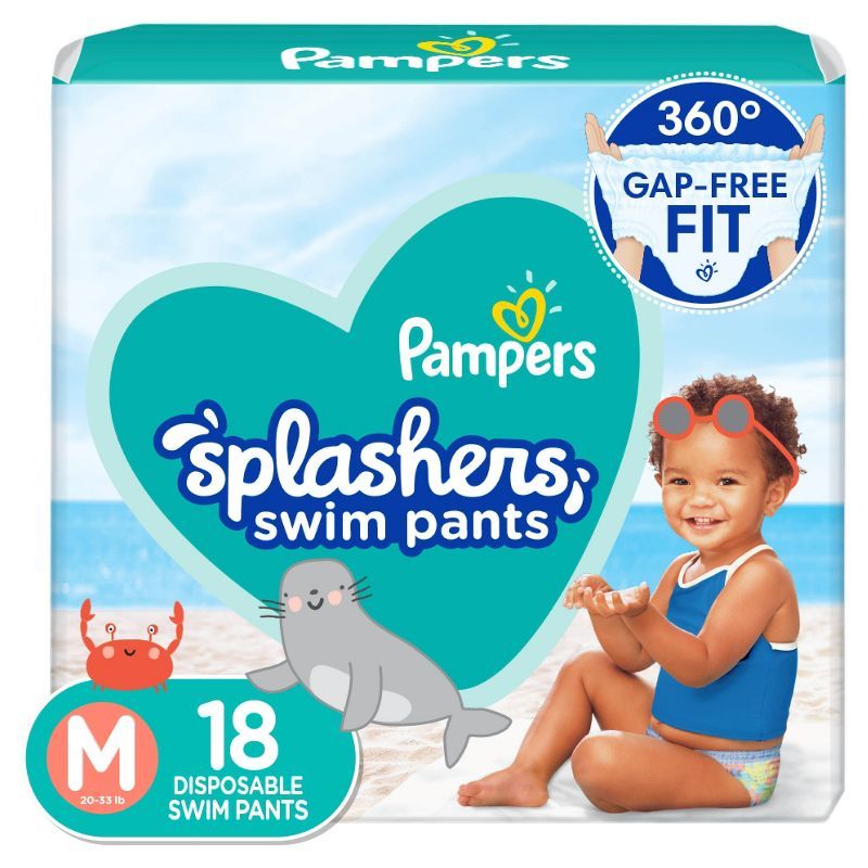 Pampers Splashers Disposable Swim Pants - (Select Size and Count) | Target