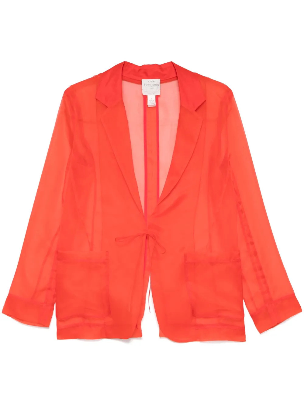 Forte Forte silk blazer - Orange | Farfetch Global