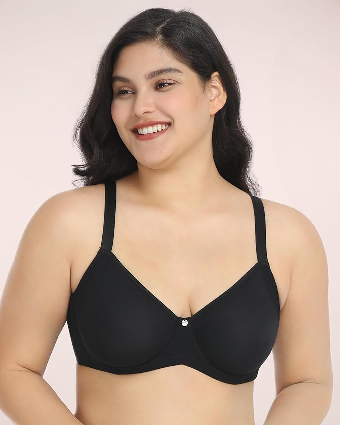 HSIA Minimizer Bras for Women Full Coverage, Plus Size T-Shirt Bra Unlined Bra with Underwire | Amazon (US)