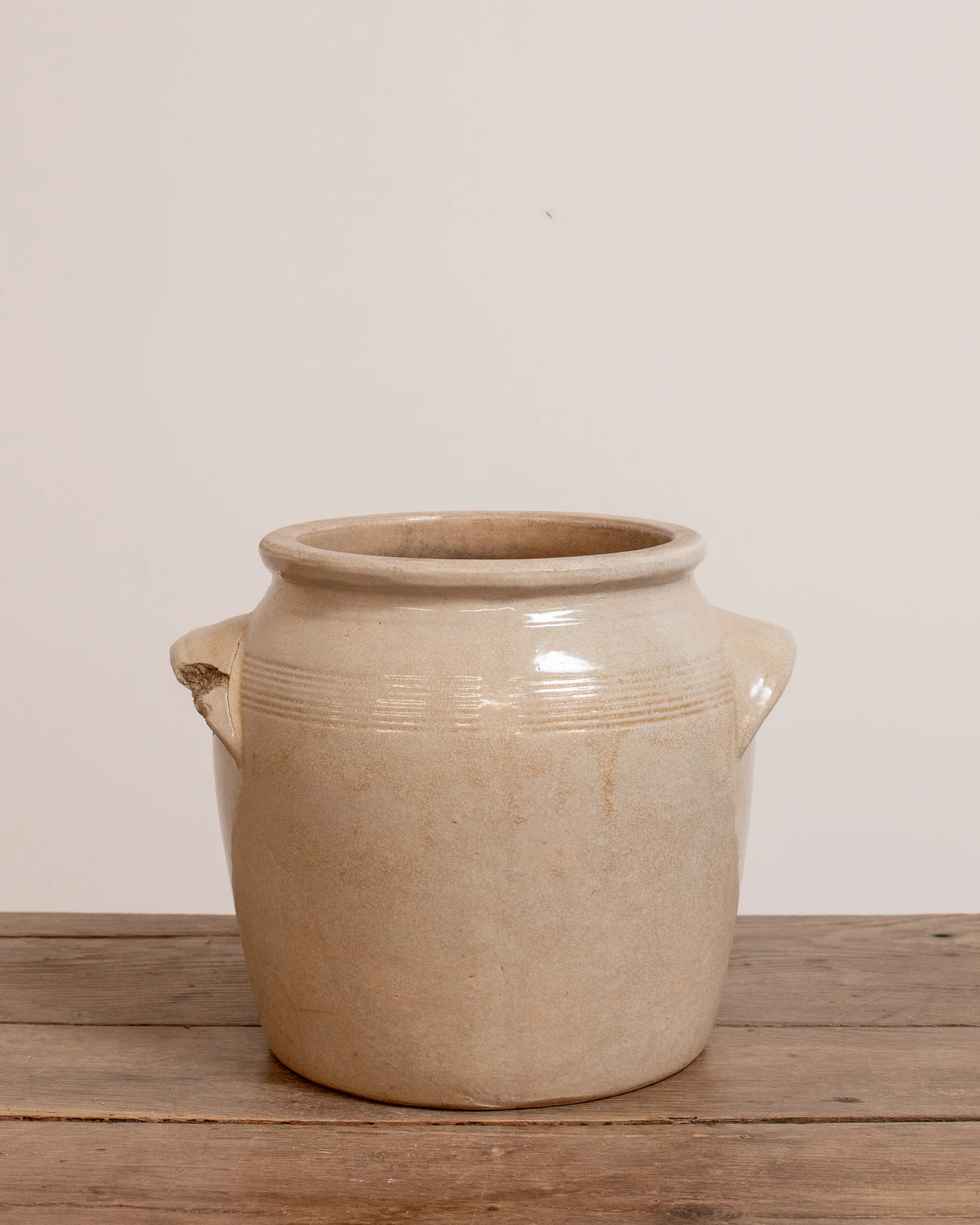 Vintage French Crock (L) - XXI | The Vintage Rug Shop