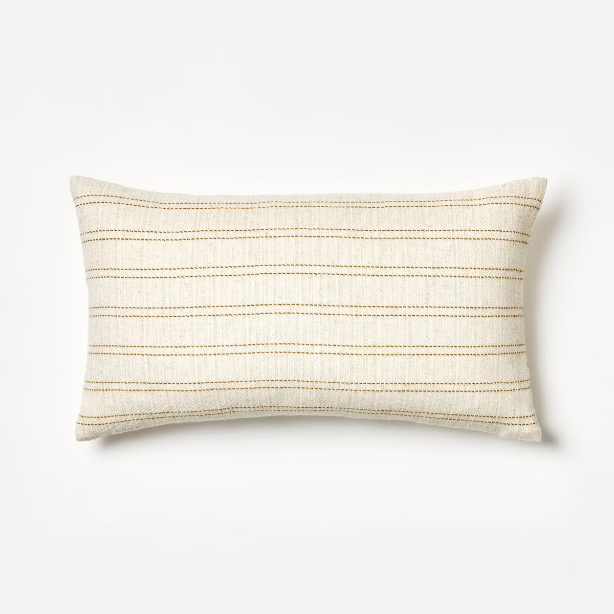 Woven Striped Throw Pillow Neutral/Dark Tan - Threshold™ designed with Studio McGee | Target