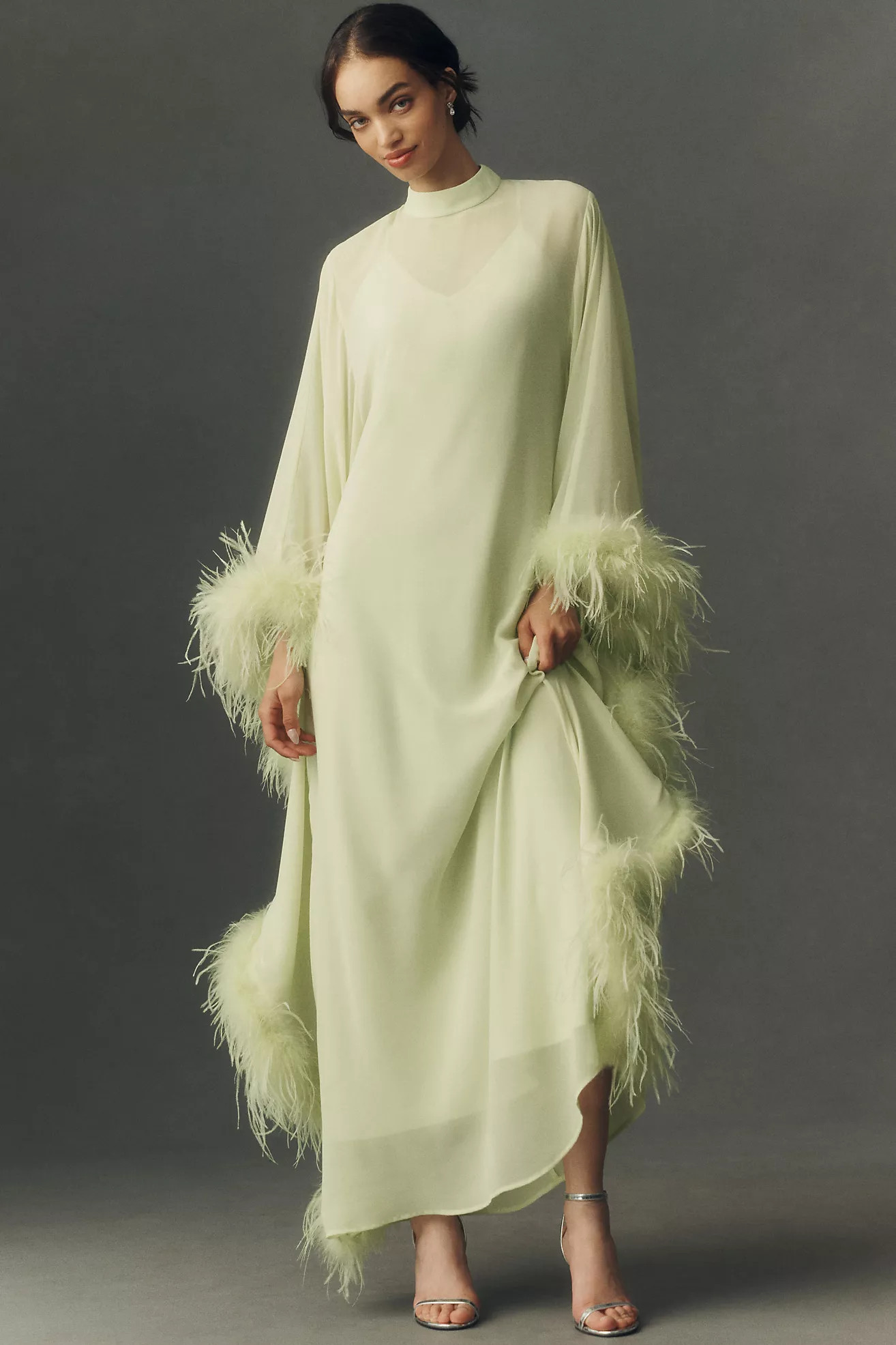 Hutch Feathered Kaftan | Anthropologie (US)