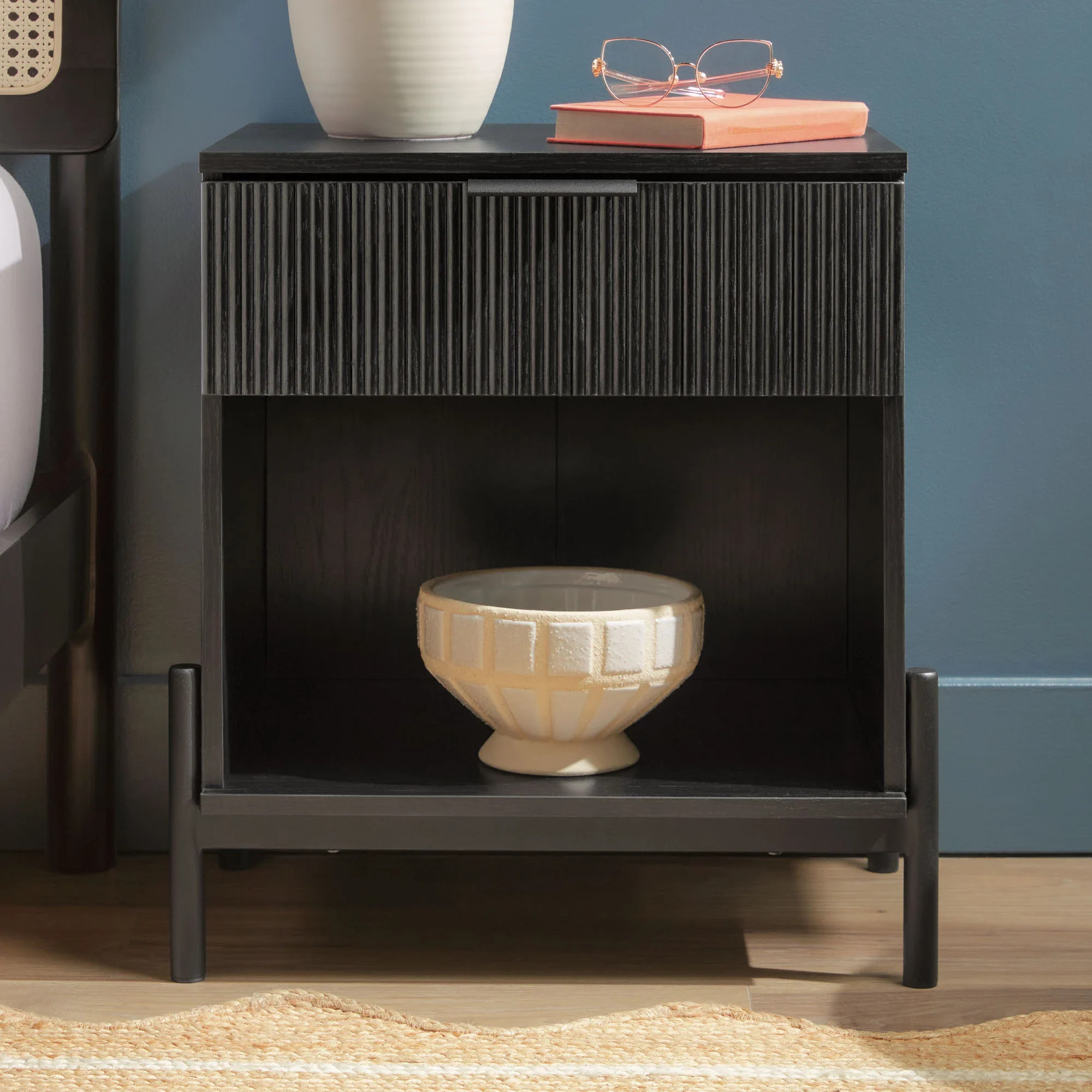 Bracho 1-Drawer Nightstand with Open Cubby | Wayfair North America