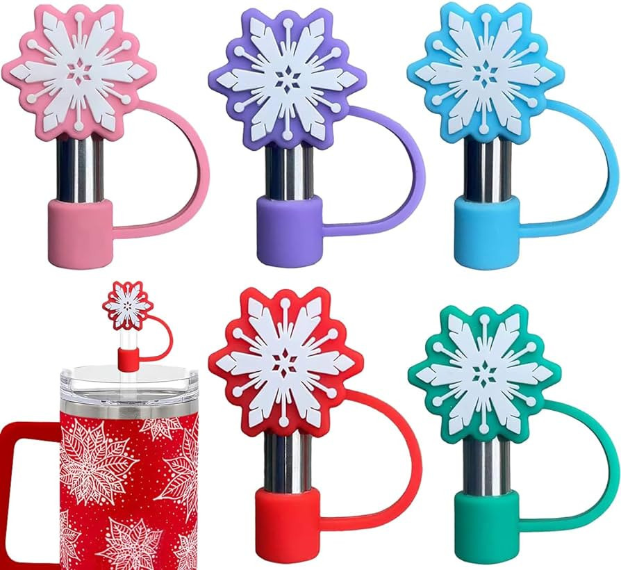 Straw Cover Cap for Stanley Cup | 5Pcs Silicone Straw Topper Compatible with Stanley 40 Oz Tumble... | Amazon (US)