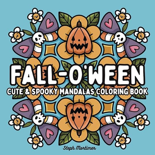 Fall-O'Ween Cute and Spooky Mandalas Coloring Book for Teens and Adults: For Cozy Stress Relief a... | Amazon (US)