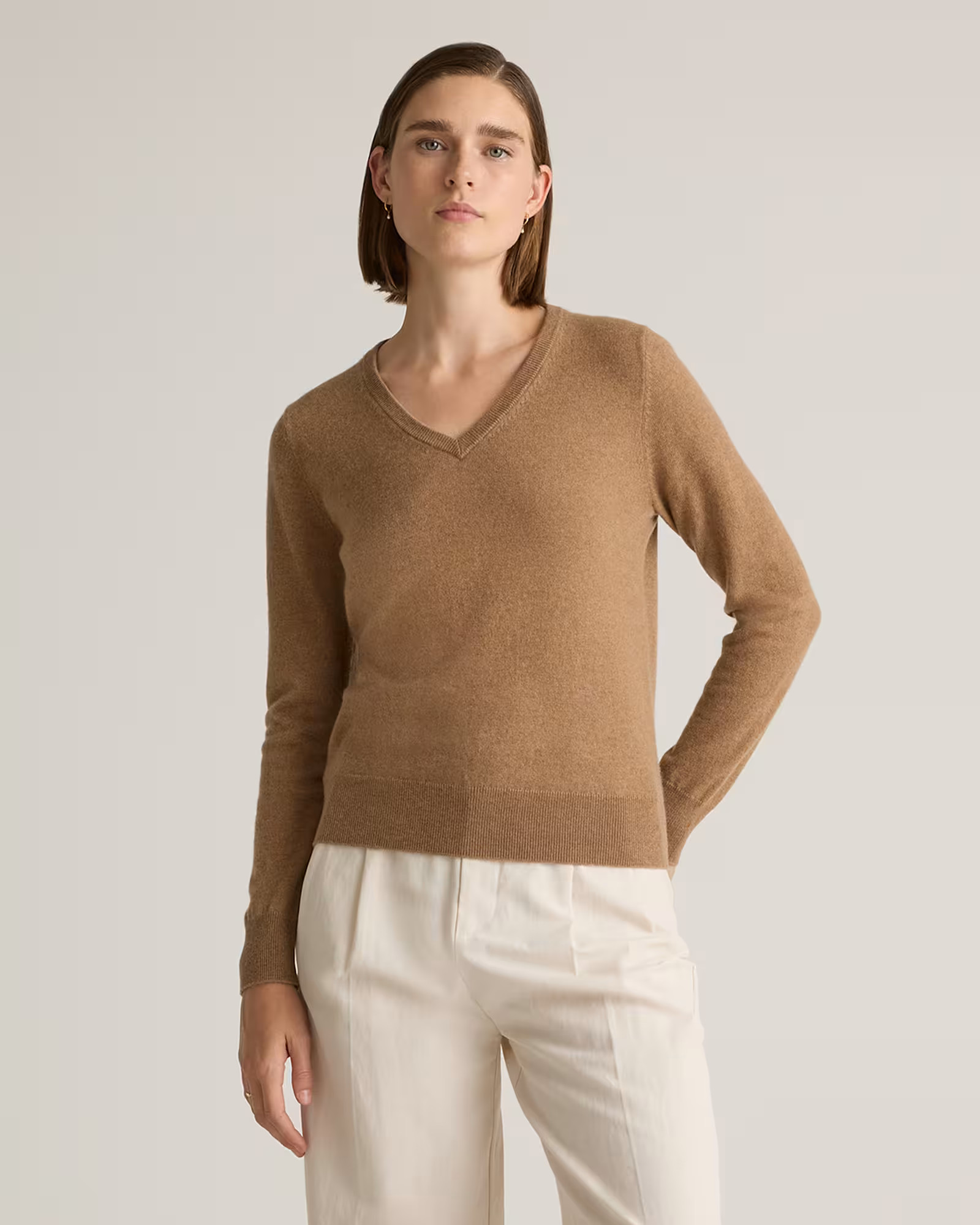 The Cashmere V-Neck Sweater | Quince | Quince