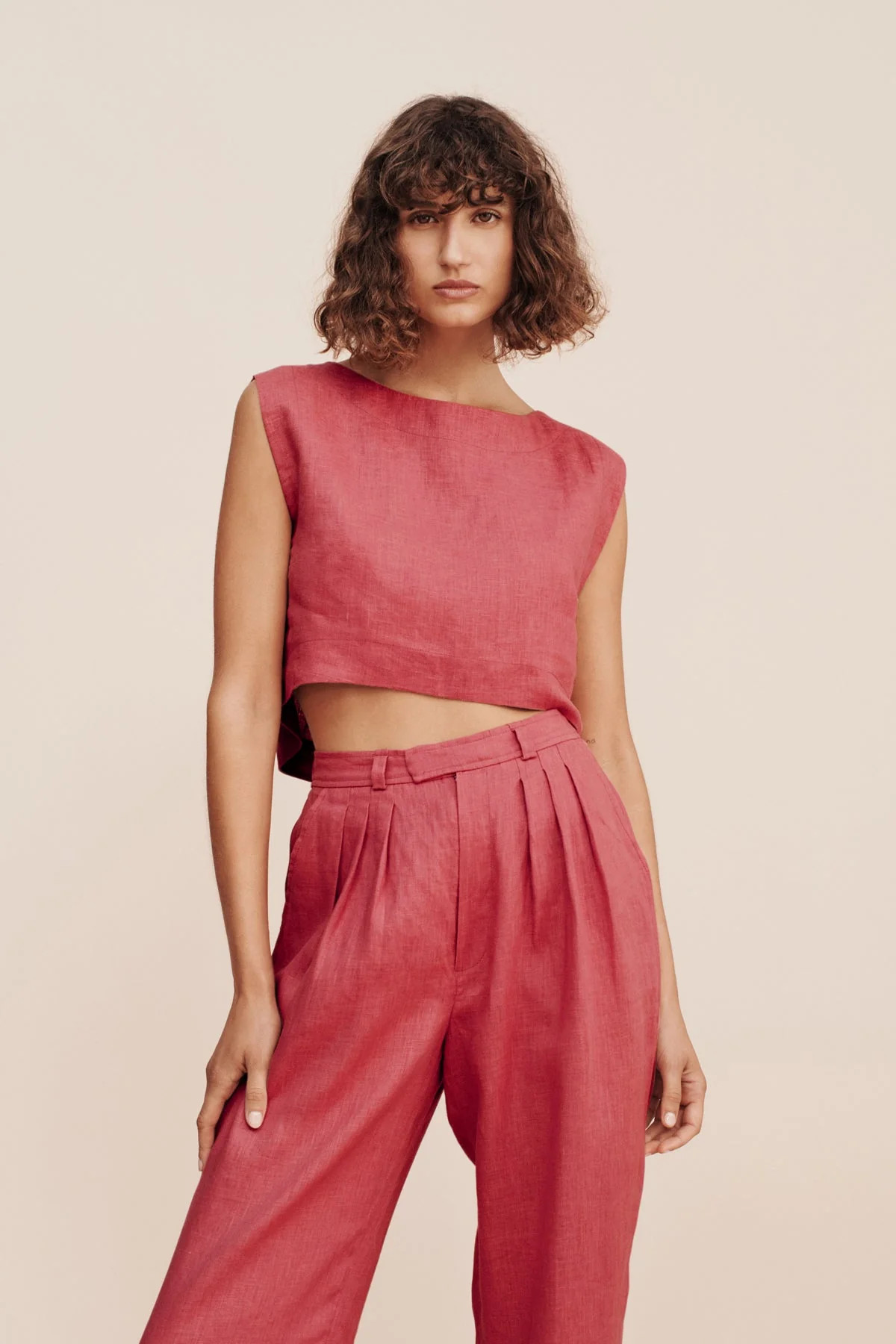 MARTINA CROP TOP - BERRY | POSSE (US)