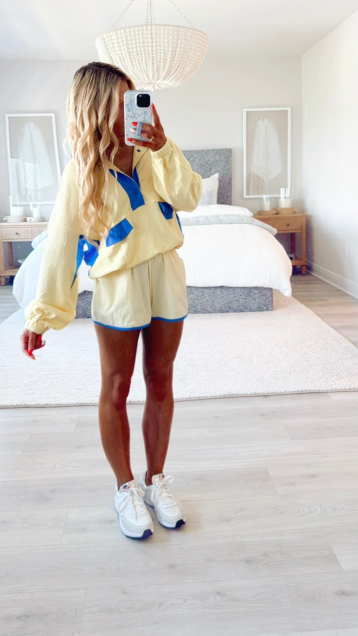 Free People Look for Less Matching Set styled for a casual summer outfit, travel outfit, working out, lounge set, or walking. 

This butter yellow jacket + matching butter yellow athletic shorts outfit is perfect for an easy everyday outfit. The Amazon + Free People version comes in a variety of colors  

#LTKTravel #LTKFindsUnder50 #LTKActive