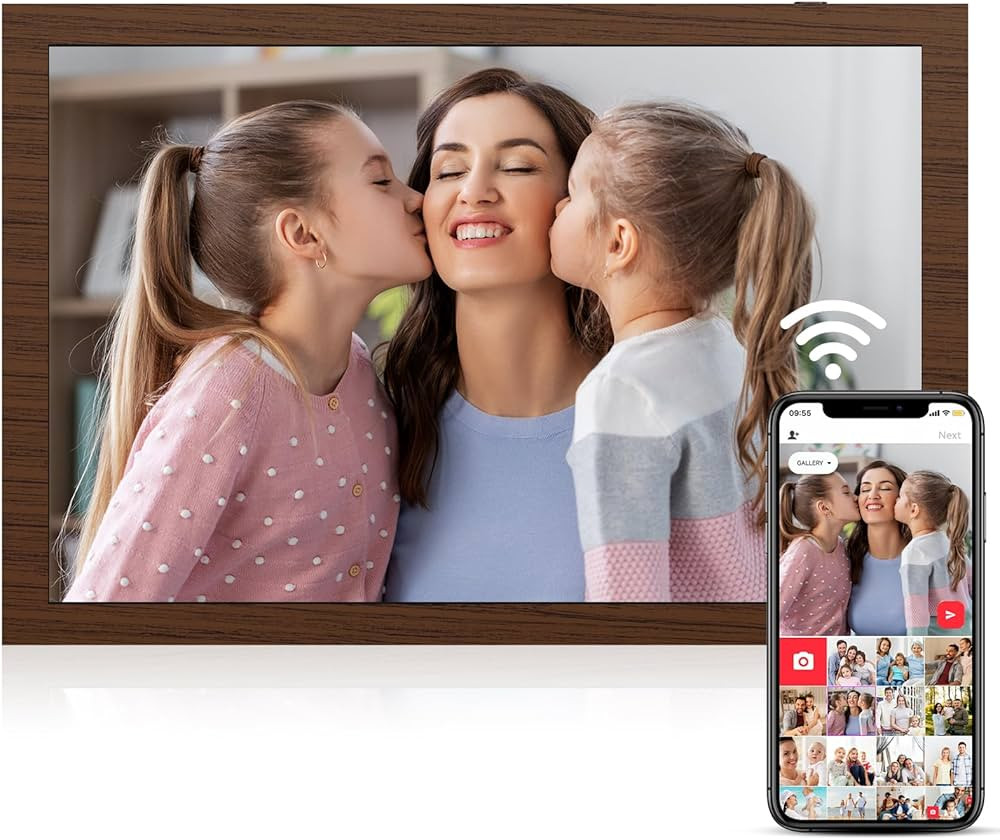 10.1" WiFi Digital Picture Frame, 1280x800 IPS HD Touch Screen, Smart Electronic Photo Frame, 16G... | Amazon (US)