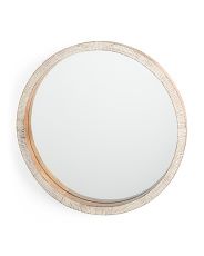 Wooden Round Mirror | TJ Maxx