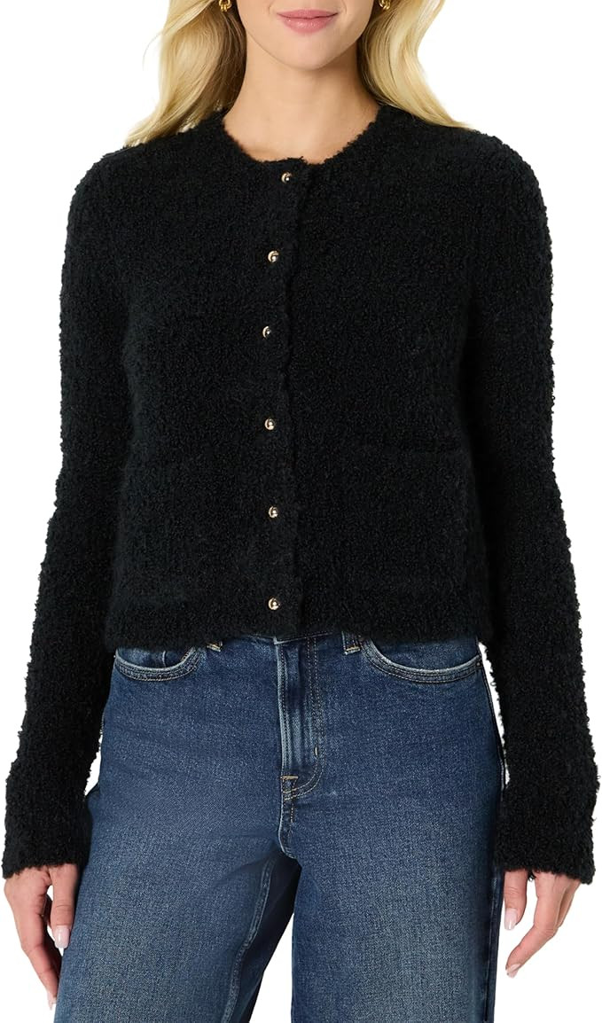 Amazon Essentials (Demi's Pick) Women's Regular-Fit Wool Blend Boucle Button-Down Jacket | Amazon (US)