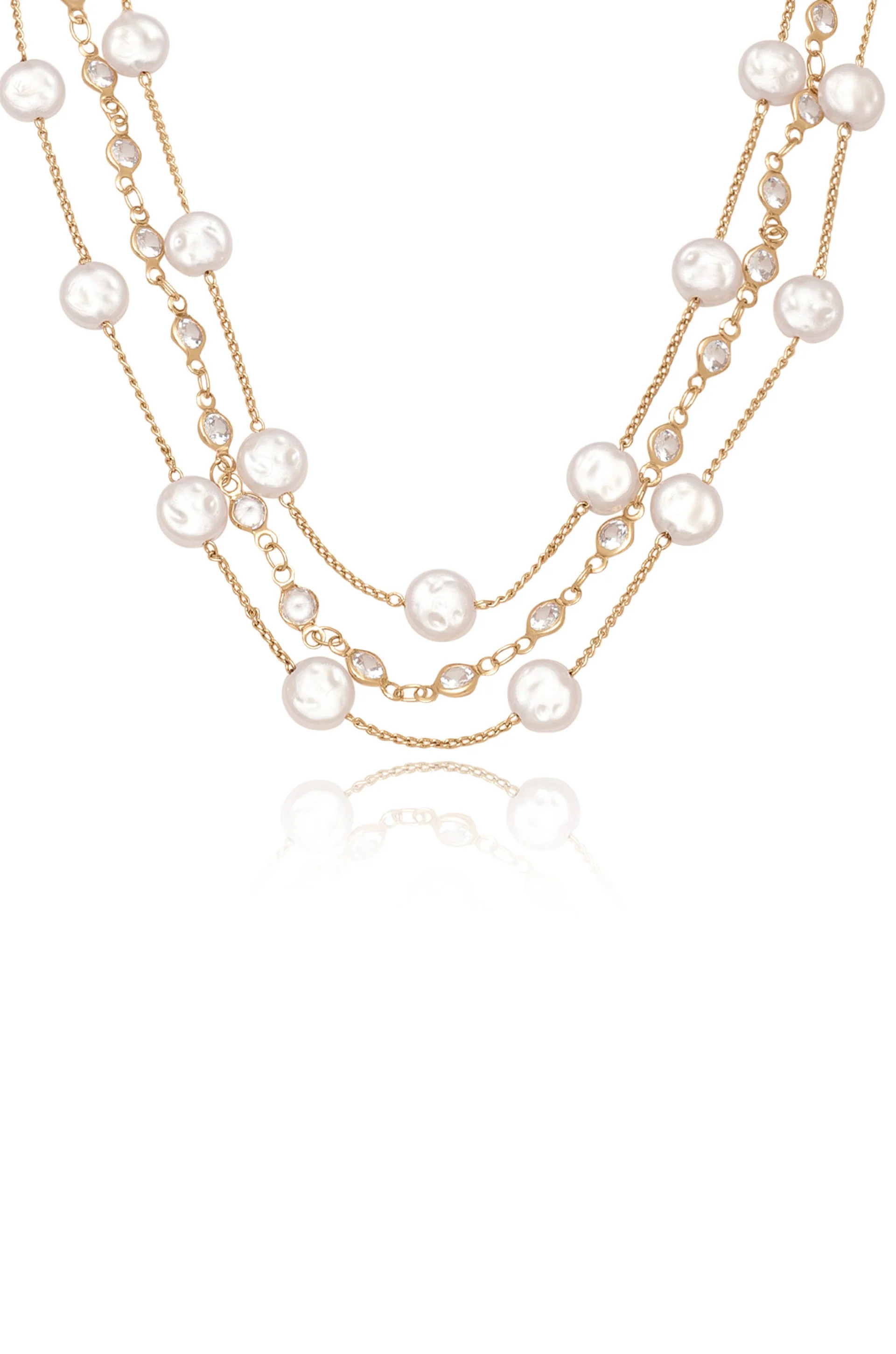 Dressed in Pearls Layered Necklace | Ettika