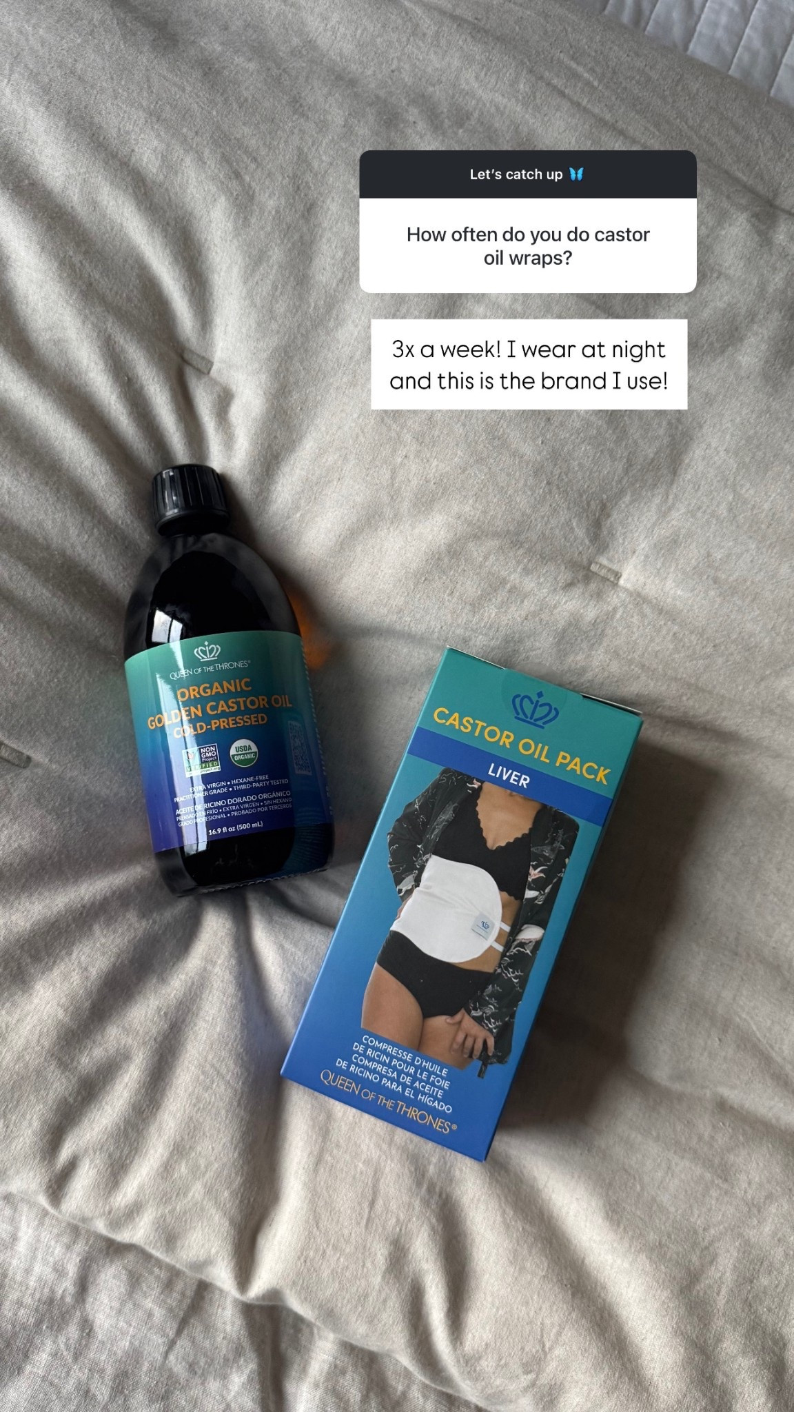 Castor oil and wrap! 